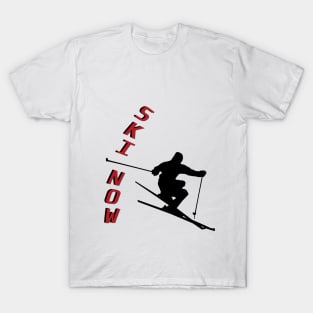 Ski Now 1 Red T-Shirt